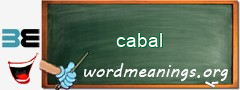 WordMeaning blackboard for cabal